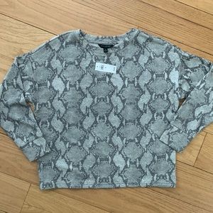 Banana Republic, Snakeskin print shirt / sweatshirt, size small